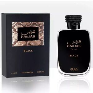 Hawas Black by Rasasi Eau De Parfum Spray 3.3 oz for Men